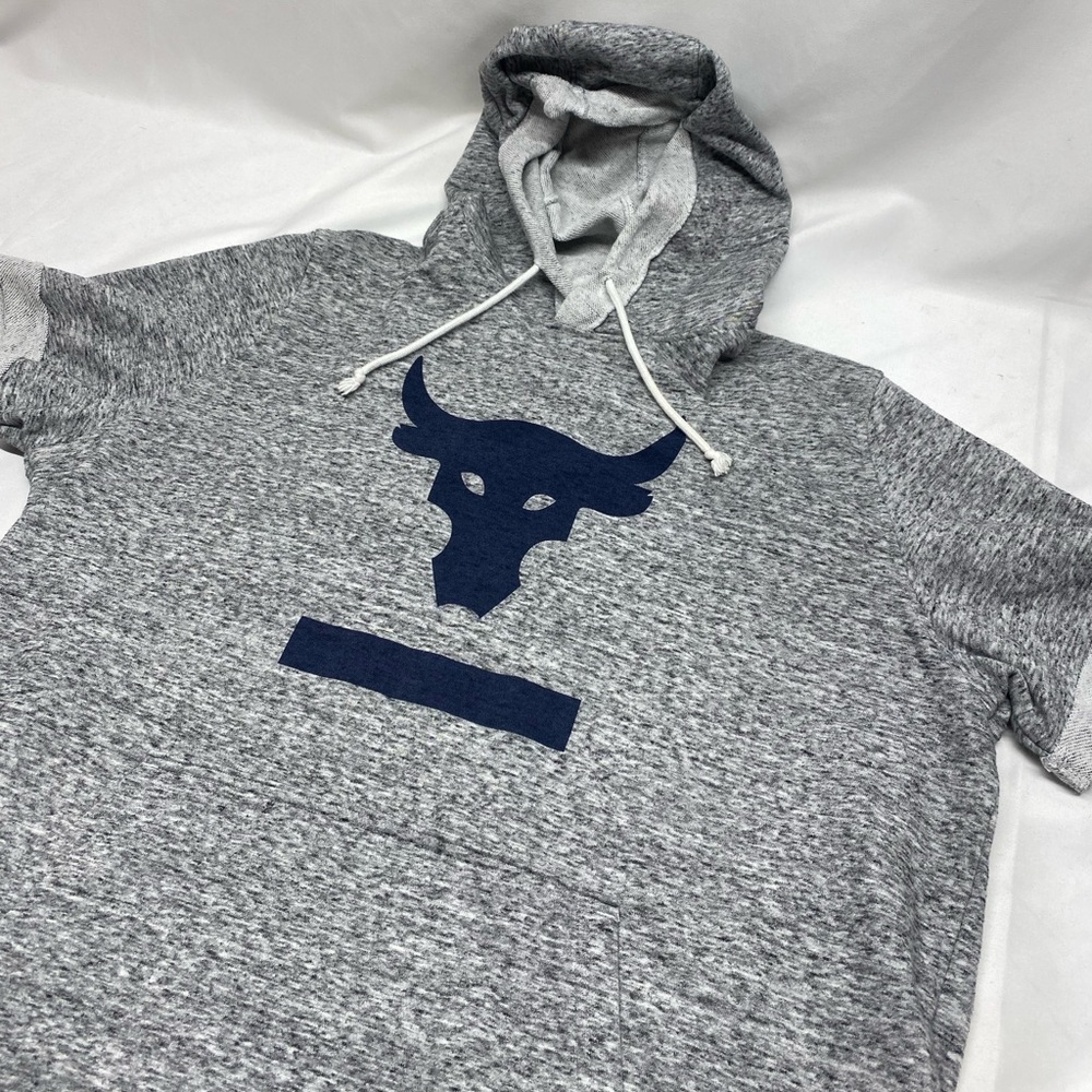 Under Armour Gray Hoodie with Navy Logo